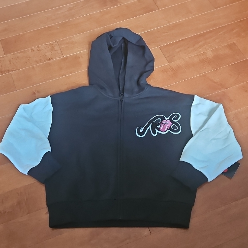 Nwt Girls Rolling Stones Zipup Hoodie